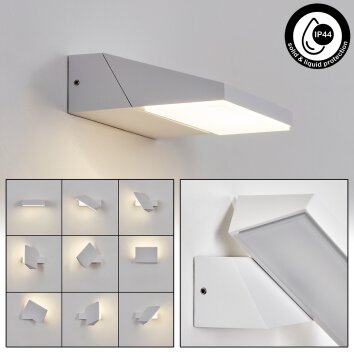 Xaden vägglampa utomhus, Vägglampa LED Vit, 1-ljuskällor