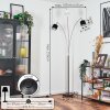 Bassagoda Golvlampa Nickel matt, Svart, 3-ljuskällor