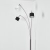Bassagoda Golvlampa Nickel matt, Svart, 3-ljuskällor