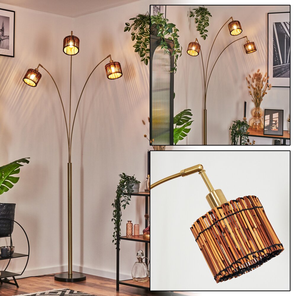 Cando Golvlampa Mässing, Svart, 3-ljuskällor main product photo
