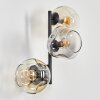 Ripoll kullampa, Vägglampa Amber, Klart, Rökfärger, 3-ljuskällor
