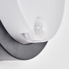 Jelad vägglampa utomhus, Vägglampa LED Svart, 1-ljuskällor, Rörelsedetektor