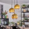 Koyoto Pendellampa, kullampa, Pendellampa Cluster Guld, Klart, 3-ljuskällor