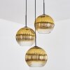 Koyoto Pendellampa, kullampa, Pendellampa Cluster Guld, Klart, 3-ljuskällor