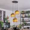 Koyoto Pendellampa, kullampa, Pendellampa Cluster Guld, Klart, 3-ljuskällor