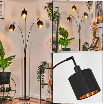 Alsen Golvlampa Svart, 3-ljuskällor