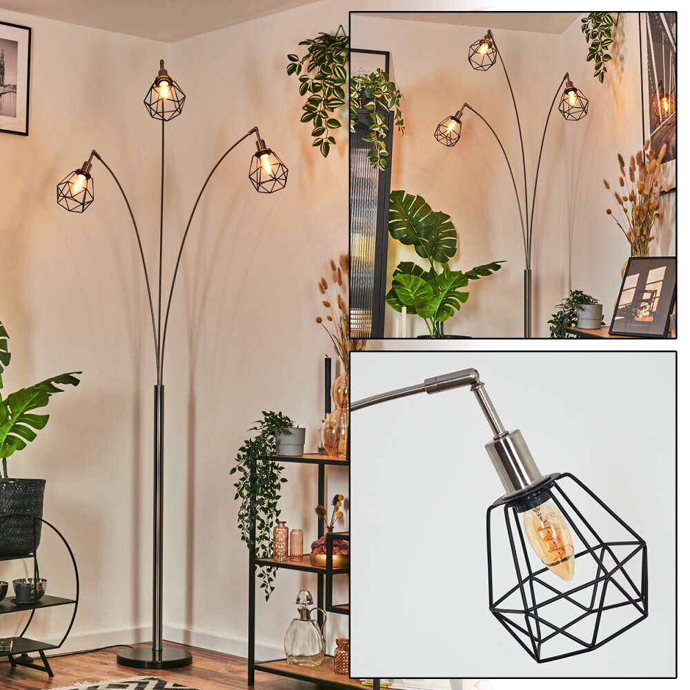 Yaak Golvlampa Nickel matt, Svart, 3-ljuskällor main product photo