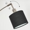 Bassagoda Golvlampa Nickel matt, Svart, 3-ljuskällor