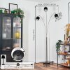 Bassagoda Golvlampa Nickel matt, Svart, 3-ljuskällor