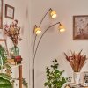 Lindberg Golvlampa Nickel matt, Svart, 3-ljuskällor