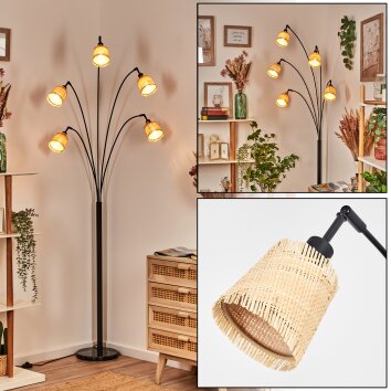 Lindberg Golvlampa Svart, 5-ljuskällor