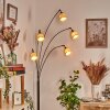 Lindberg Golvlampa Krom, Svart, 5-ljuskällor
