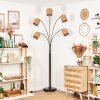 Soungou Golvlampa Krom, Svart, 5-ljuskällor