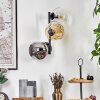 Ripoll kullampa, Vägglampa Amber, Klart, Rökfärger, 3-ljuskällor