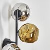 Ripoll kullampa, Vägglampa Krom, Guld, Rökfärger, 3-ljuskällor