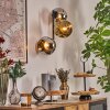 Ripoll kullampa, Vägglampa Krom, Guld, Rökfärger, 3-ljuskällor