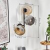 Ripoll kullampa, Vägglampa Amber, Rökfärger, 3-ljuskällor