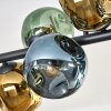Ripoll Taklampa, kullampa Blå, Guld, Grön, 10-ljuskällor