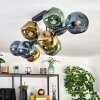 Ripoll Taklampa, kullampa Blå, Guld, Grön, 10-ljuskällor