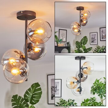 Koyoto Taklampa, kullampa Amber, Klart, Rökfärger, 4-ljuskällor