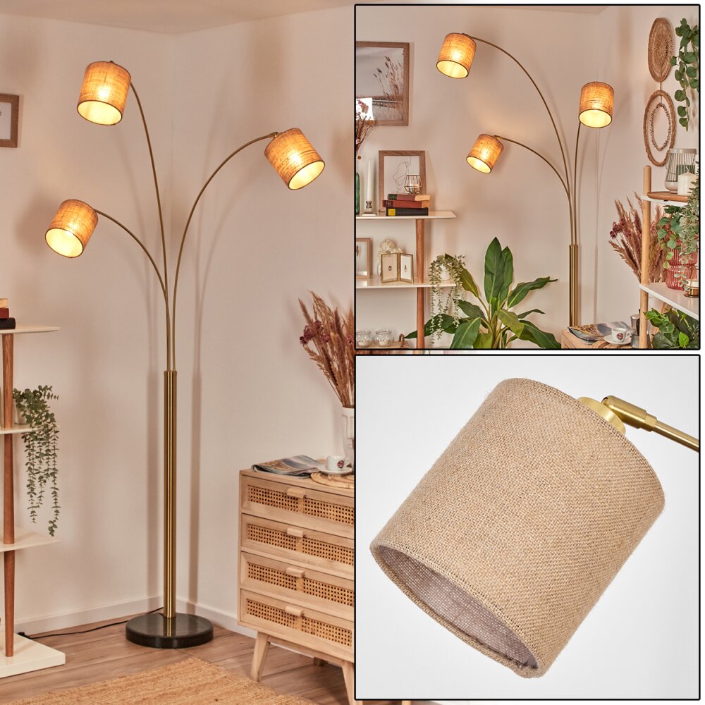 Soungou Golvlampa Mässing, Svart, 3-ljuskällor main product photo