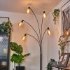Codecro Golvlampa Krom, Svart, Vit, 5-ljuskällor