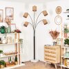 Soungou Golvlampa Krom, Svart, Vit, 5-ljuskällor