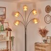 Soungou Golvlampa Krom, Svart, Vit, 5-ljuskällor