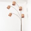 Soungou Golvlampa Nickel matt, Svart, 5-ljuskällor