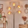 Soungou Golvlampa Nickel matt, Svart, 5-ljuskällor
