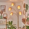 Soungou Golvlampa Mässing, Svart, 5-ljuskällor