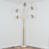 Yaak Golvlampa Mässing, Svart, Vit, 5-ljuskällor