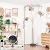 Soungou Golvlampa Nickel matt, Svart, Vit, 3-ljuskällor