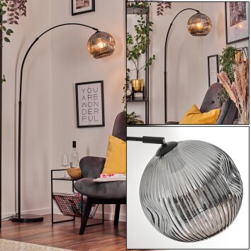 Ripoll Golvlampa, Båglampor Svart, 1-ljuskällor