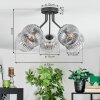 Koyoto Taklampa, kullampa Klart, Rökfärger, 5-ljuskällor