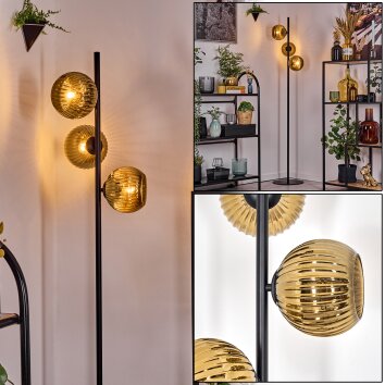 Koyoto Golvlampa 31 cm Guld, 3-ljuskällor