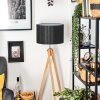 Soungou Golvlampa Krom, Naturfärger, 1-ljuskällor