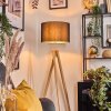 Soungou Golvlampa Krom, Naturfärger, 1-ljuskällor