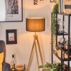 Soungou Golvlampa Krom, Naturfärger, 1-ljuskällor