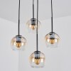Koyoto Pendellampa, kullampa, Pendellampa Cluster Amber, Klart, 4-ljuskällor