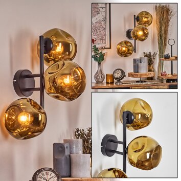 Ripoll kullampa, Vägglampa Guld, 3-ljuskällor