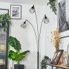 Yaak Golvlampa Krom, Svart, 3-ljuskällor