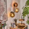 Ripoll kullampa, Vägglampa Krom, Guld, Klart, Kopparfärg, Rökfärger, 3-ljuskällor