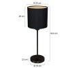 Steinhauer Noor Bordslampa Svart, 1-ljuskällor