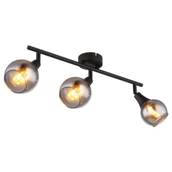 Globo Glyptar Taklampa, Takstrålkastare Svart, 3-ljuskällor