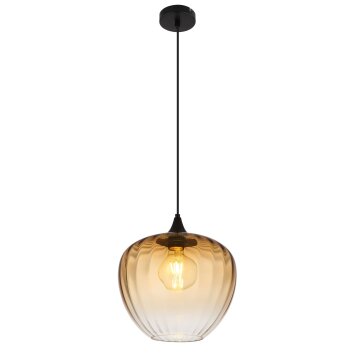 Globo Sander Pendellampa Svart, 1-ljuskällor