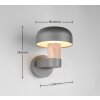 Trio FRASER Vägglampa Trä ljus, 1-ljuskällor
