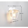 Trio VENTA Vägglampa Vit, 1-ljuskällor