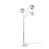 Trio Lampor Paxton Golvlampa Krom, 3-ljuskällor