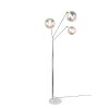 Trio Paxton Golvlampa Krom, 3-ljuskällor